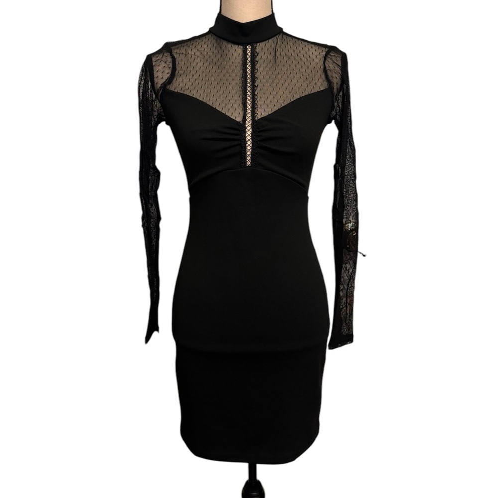 Black lace dress